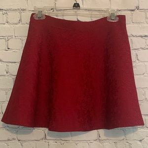 Red Flare Skirt